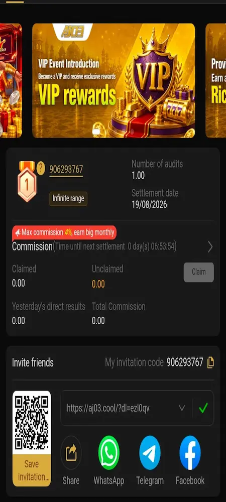 AJ 03 Game login
